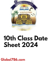 10th Class Date Sheet 2024 BISE DG Khan Board